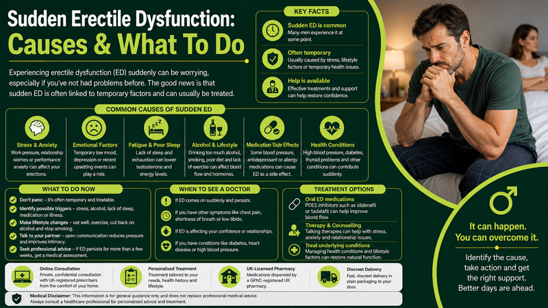 Sudden Erectile Dysfunction: Causes & What To Do