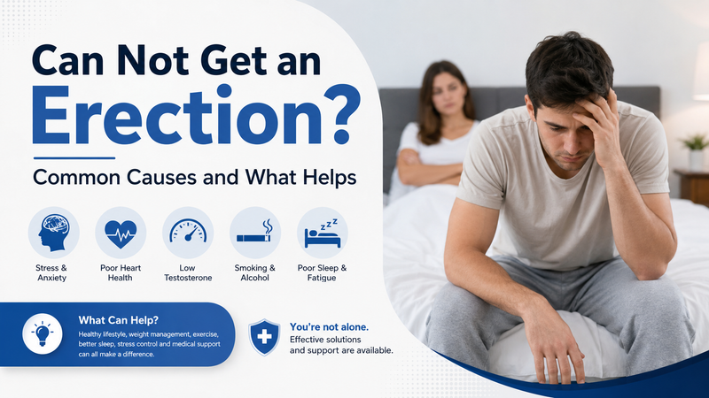 Can Not Get an Erection? Common Causes and What Helps