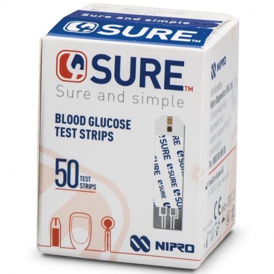 4Sure Blood Glucose Test Strips - 50 Pack