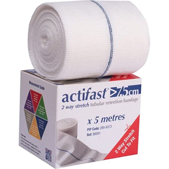 ActiFast Tubular Bandage Blue 7.5cm x 5m