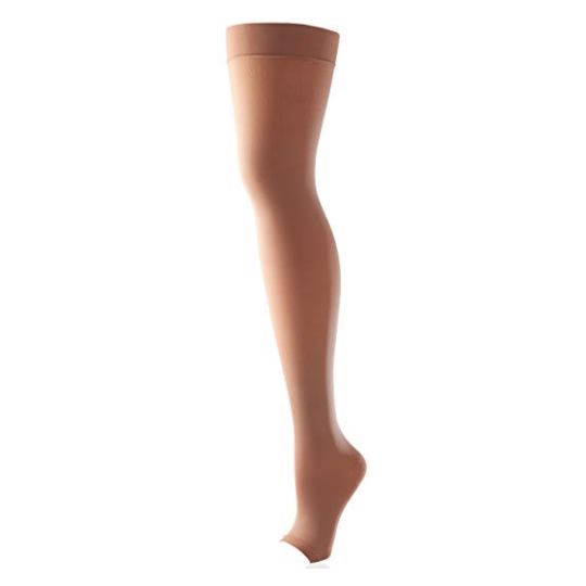Activa Class 3 Thigh Length Open Toe Compression Stockings Sand