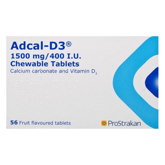 Adcal-D3 Chewable Tablets Fruit Flavoured – 56 Pack