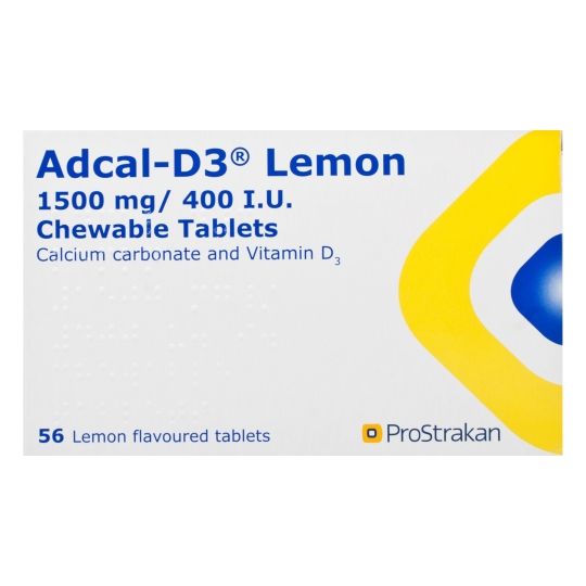 Adcal-D3 Lemon Chewable Tablets - 56 Pack