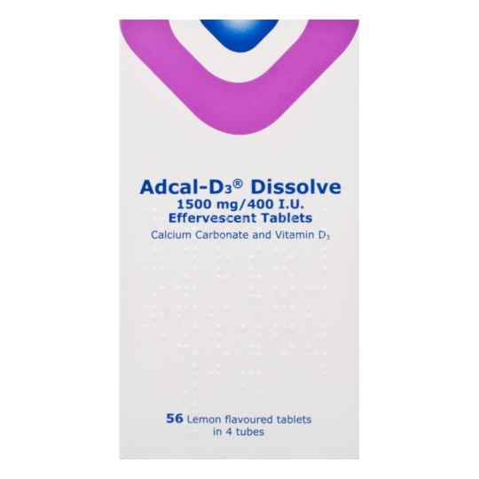 Adcal-D3 Dissolve Effervescent Tablets - 56 Pack