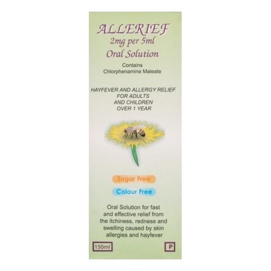 Allerief 2mg per 5ml Oral Solution - 150ml