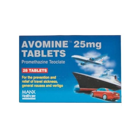 Avomine 25mg Tablets - 28 Pack
