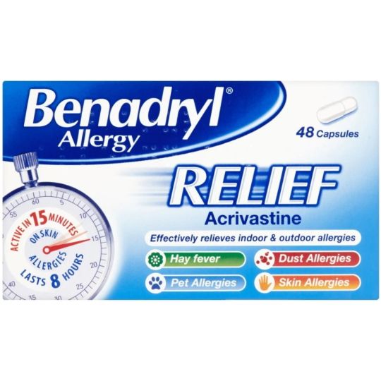Benadryl Allergy Relief Capsules - 48 Pack