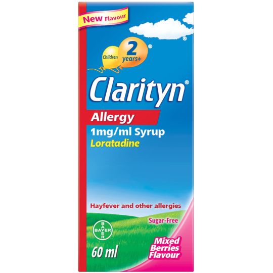 Clarityn Allergy 1mg/ml Syrup Mixed Berries Flavour - 60ml