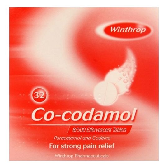 Co-Codamol 8/500 Effervescent Tablets - 32 Pack