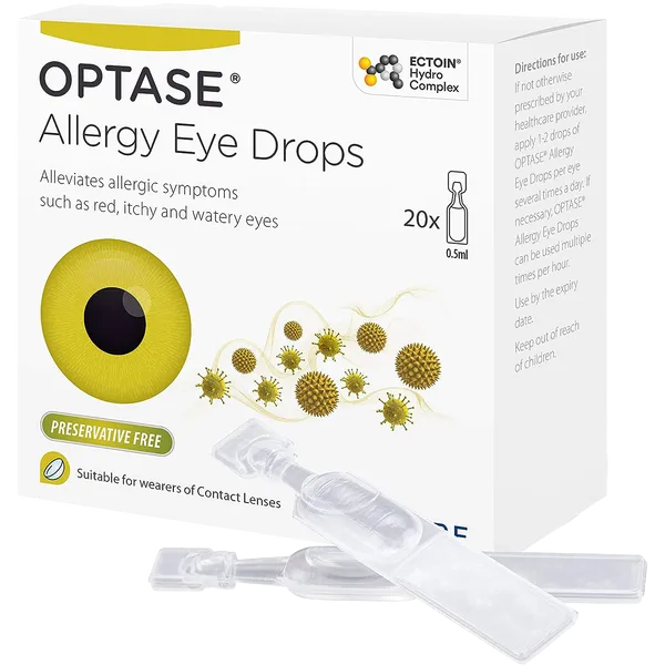 Optase Allergy Eye Drops – 20 Pack Single 0.5ml Doses