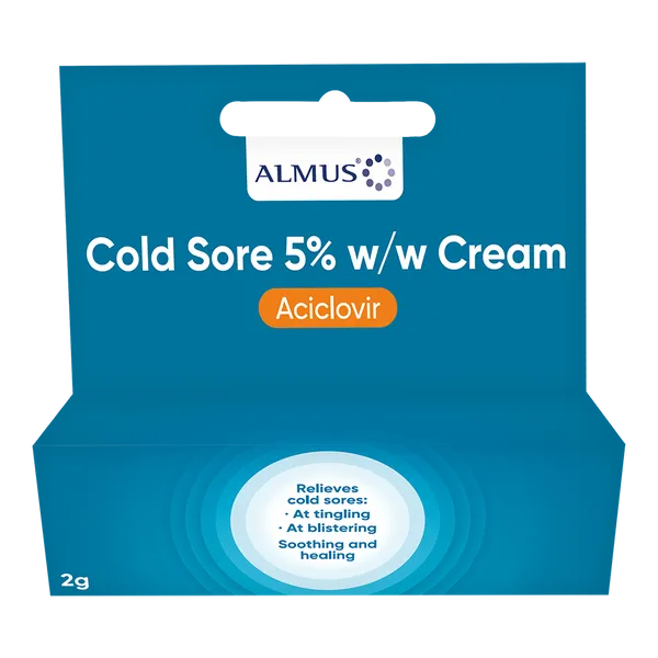 Aciclovir Cold Sore 5% Cream – 2g