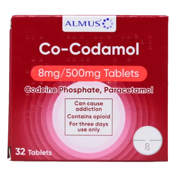 Almus Co-Codamol 8/500mg Tablets – 32 Pack