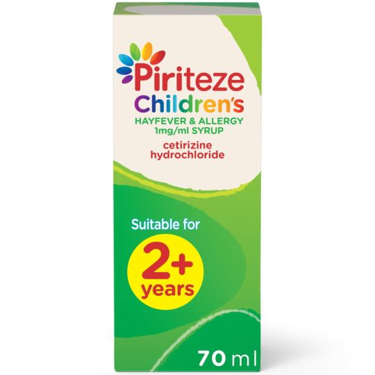 Piriteze Children's Hayfever & Allergy 1mg/ml Syrup - 70ml