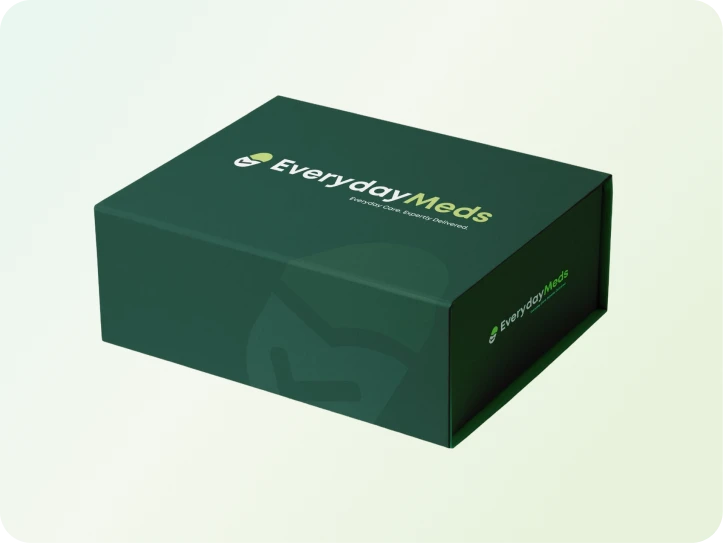 An EverydayMeds delivery box