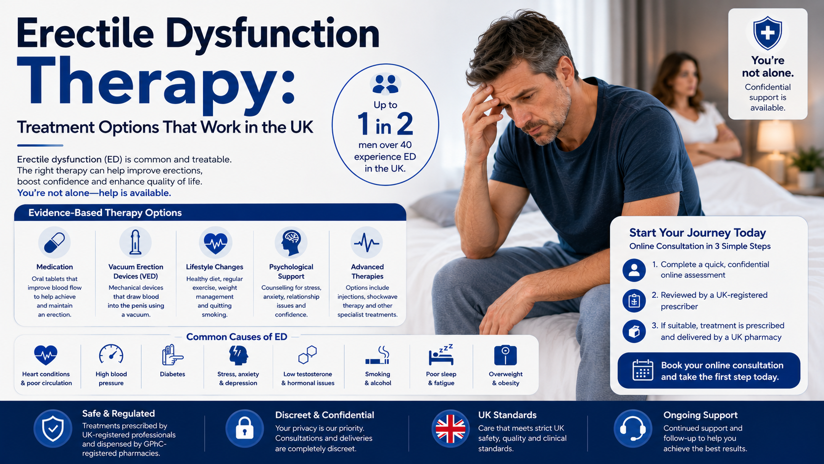 Erectile Dysfunction Therapy: Treatment Options That Work in the UK