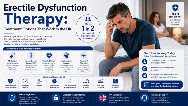 Erectile Dysfunction Therapy: Treatment Options That Work in the UK