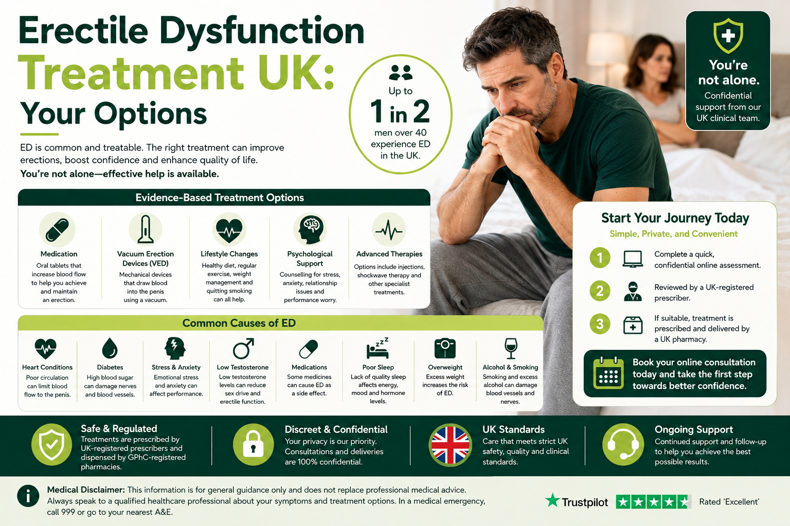 Erectile Dysfunction Treatment UK: Your Options