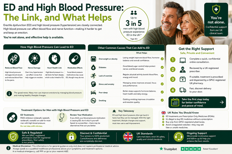 ED and High Blood Pressure: The Link, and What Helps