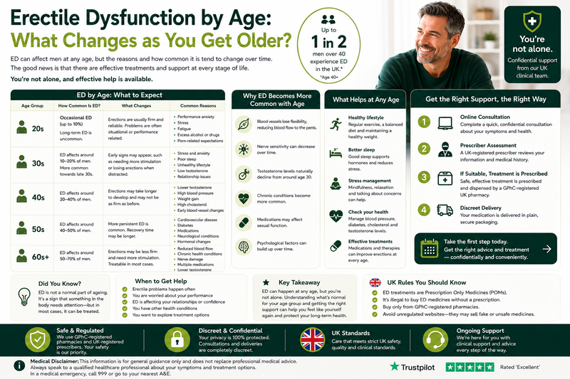 Erectile Dysfunction by Age: What Changes as You Get Older?
