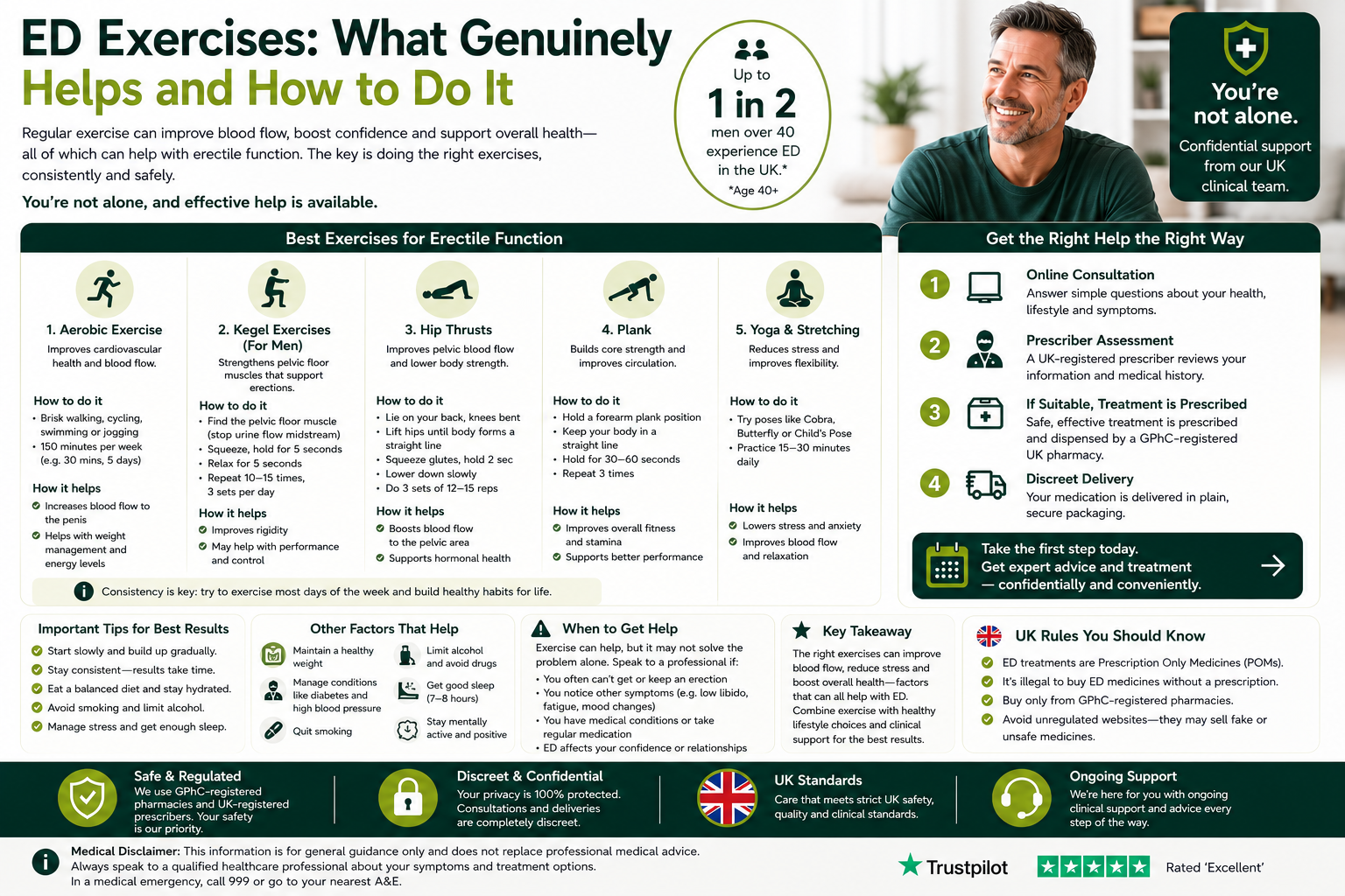 ED Exercises: What Genuinely Helps and How to Do It