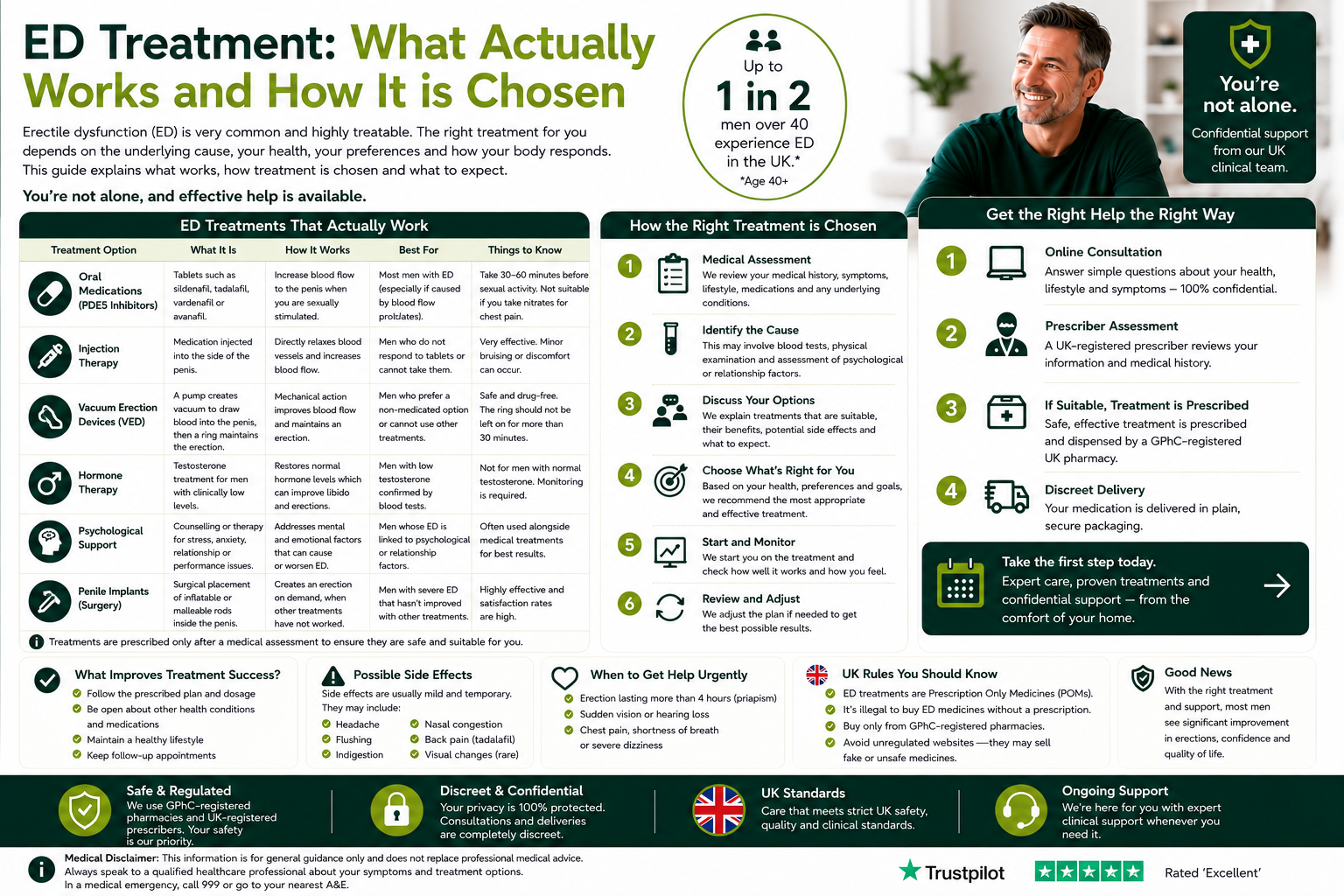 ED Treatment: What Actually Works and How It is Chosen