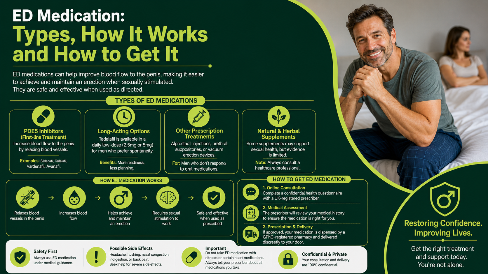 ED Medication: Types, How It Works and How to Get It