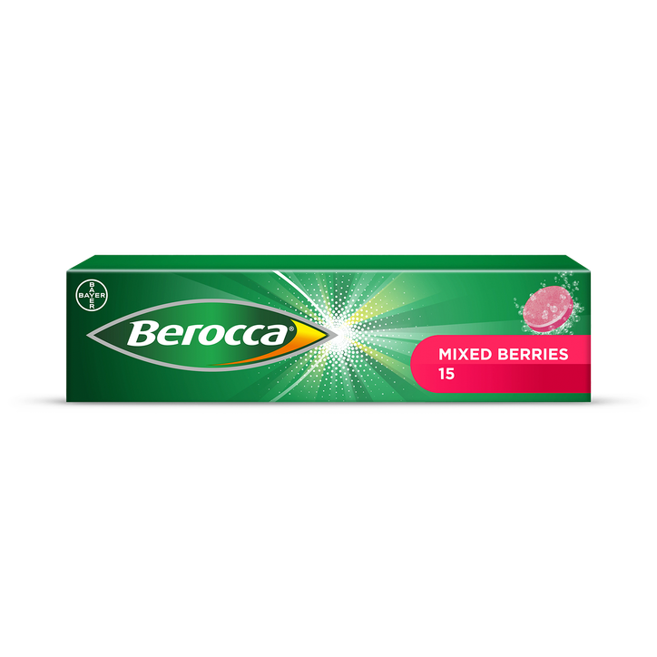 Berocca Mixed Berries Effervescent Tablets – 15 Pack
