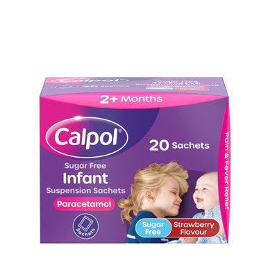 Calpol Infant Pain Relief Sachets Sugar Free (2+ Months) - 20 Pack
