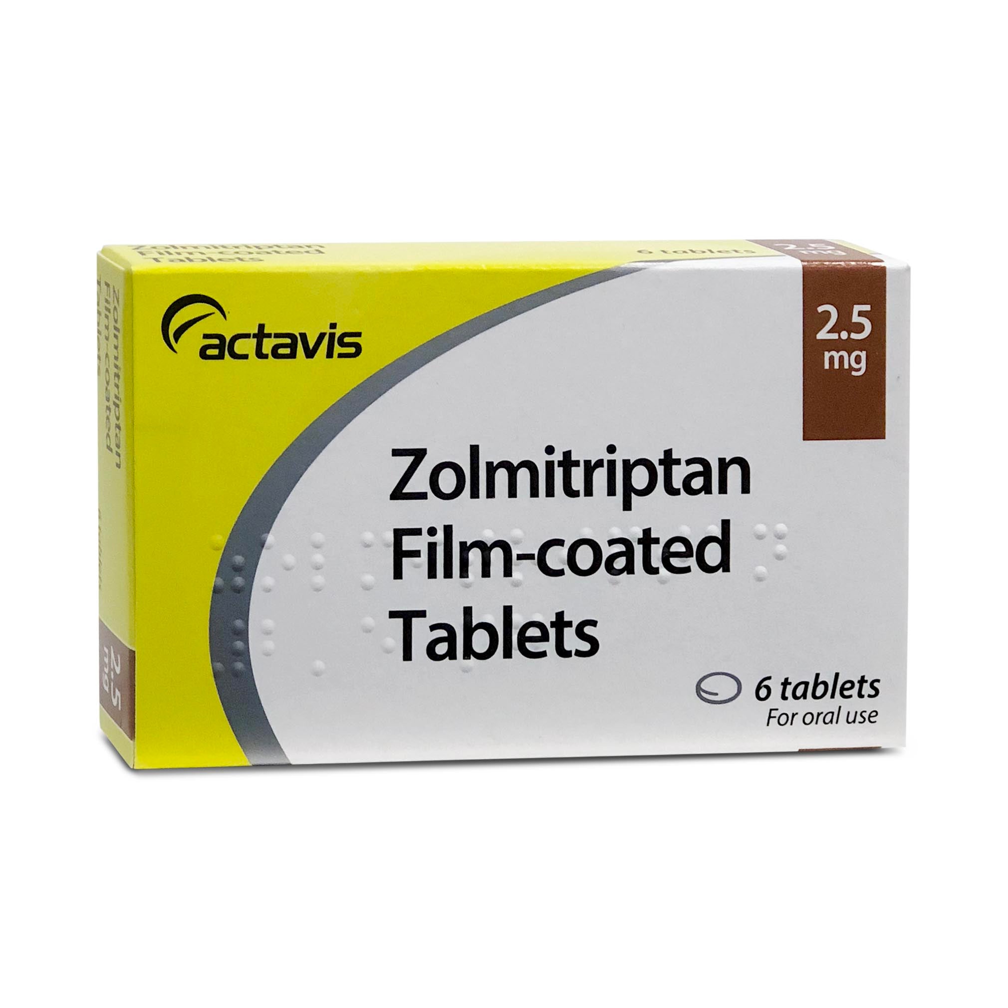 Zolmitriptan 2.5mg Tablets