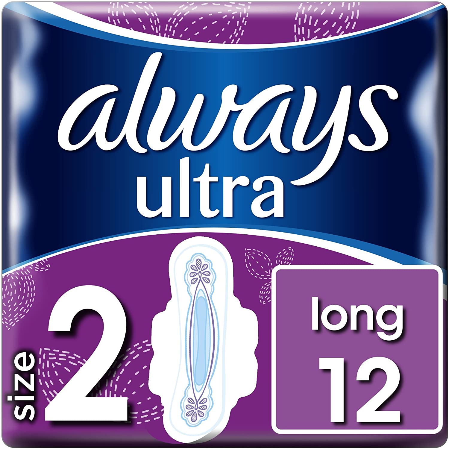 Always Simply Fit Long Plus Sanitary Towels – 12 Pack