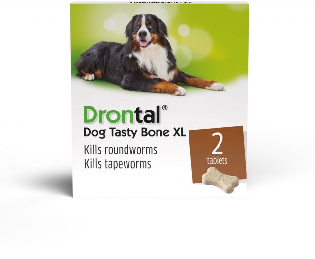 Drontal Plus Xtra Large Tablets for Dogs & Puppies - 2 Pack