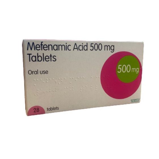 Mefenamic Acid 500mg - 28 Tablets
