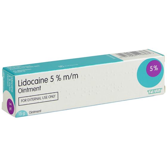 Lidocaine 5% Ointment - 15g