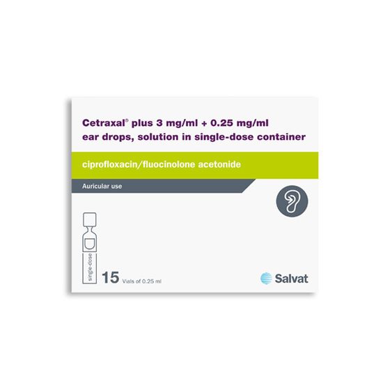 Cetraxal Plus Ear Drops - 15 Single Dose Containers