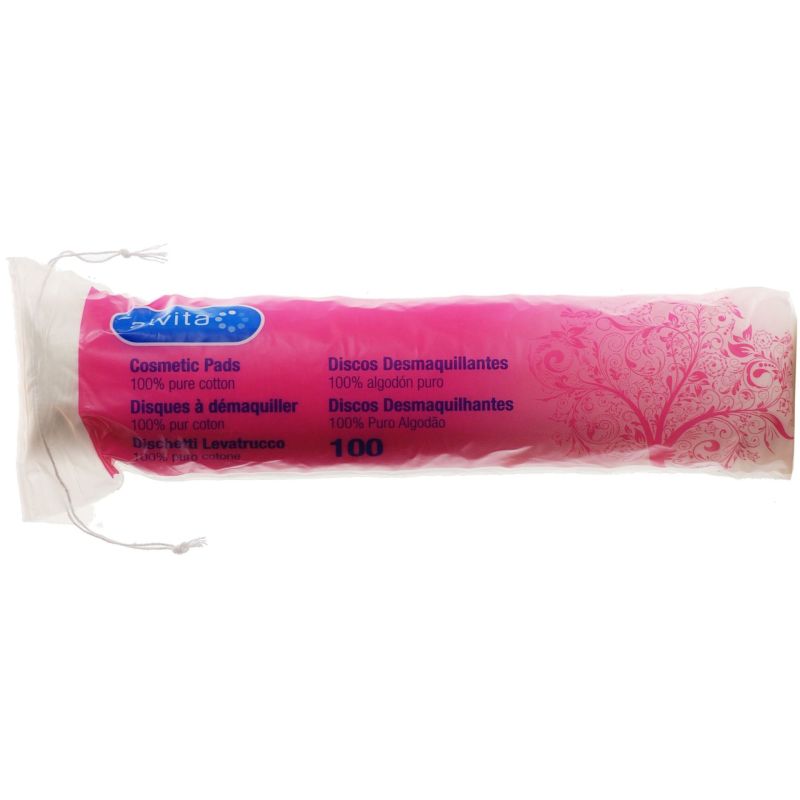 Alvita Cosmetic Pads Round – 100 Pack