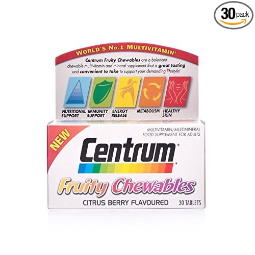 Centrum Chewable Fruity Multi Vit & Mins Tabs – 30 Pack