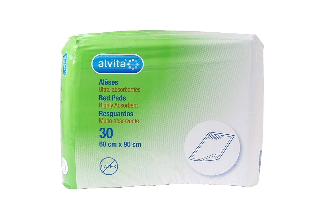 Alvita Bed Pad High Absorption 60 × 90 cm – 30 Pack