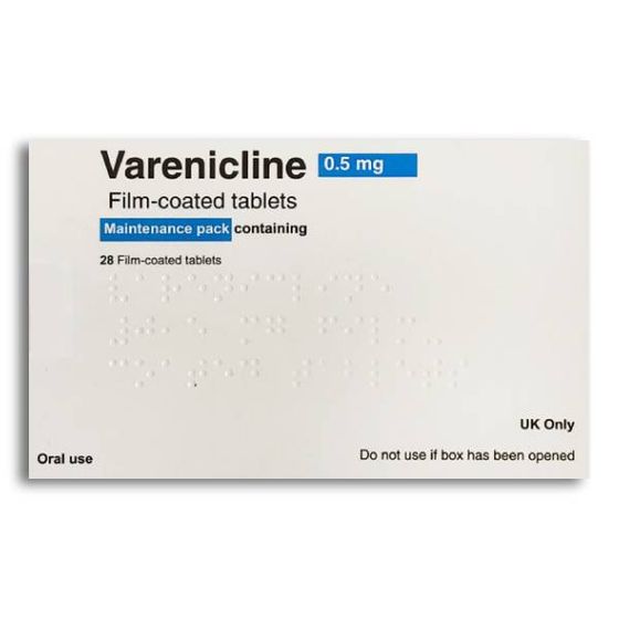 Varenicline 0.5mg Tablets - 28 Pack