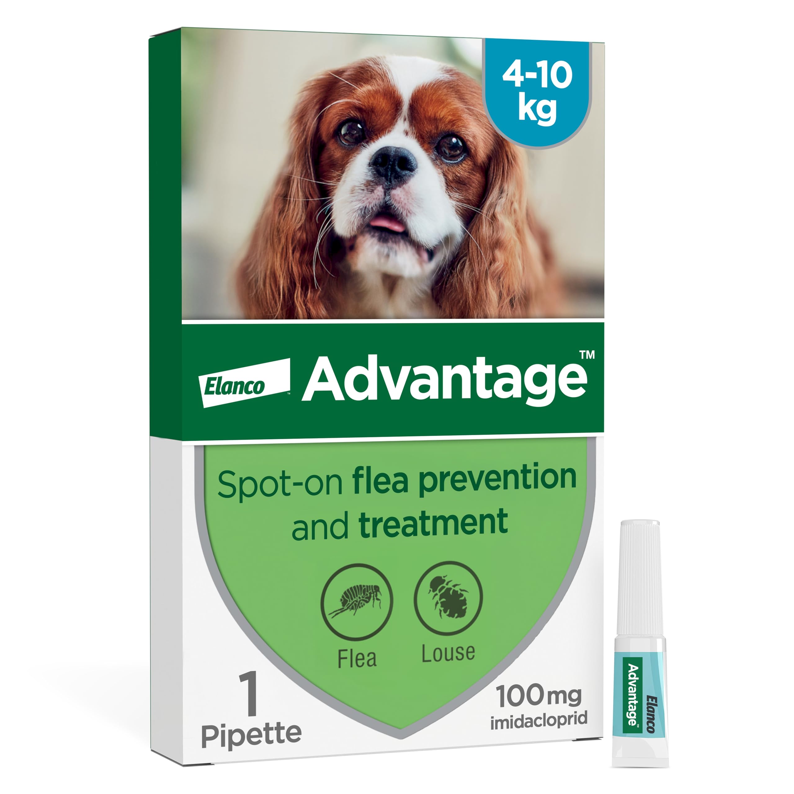 Advantage Spot-On Solution for Dogs – 4 × 1.0 ml