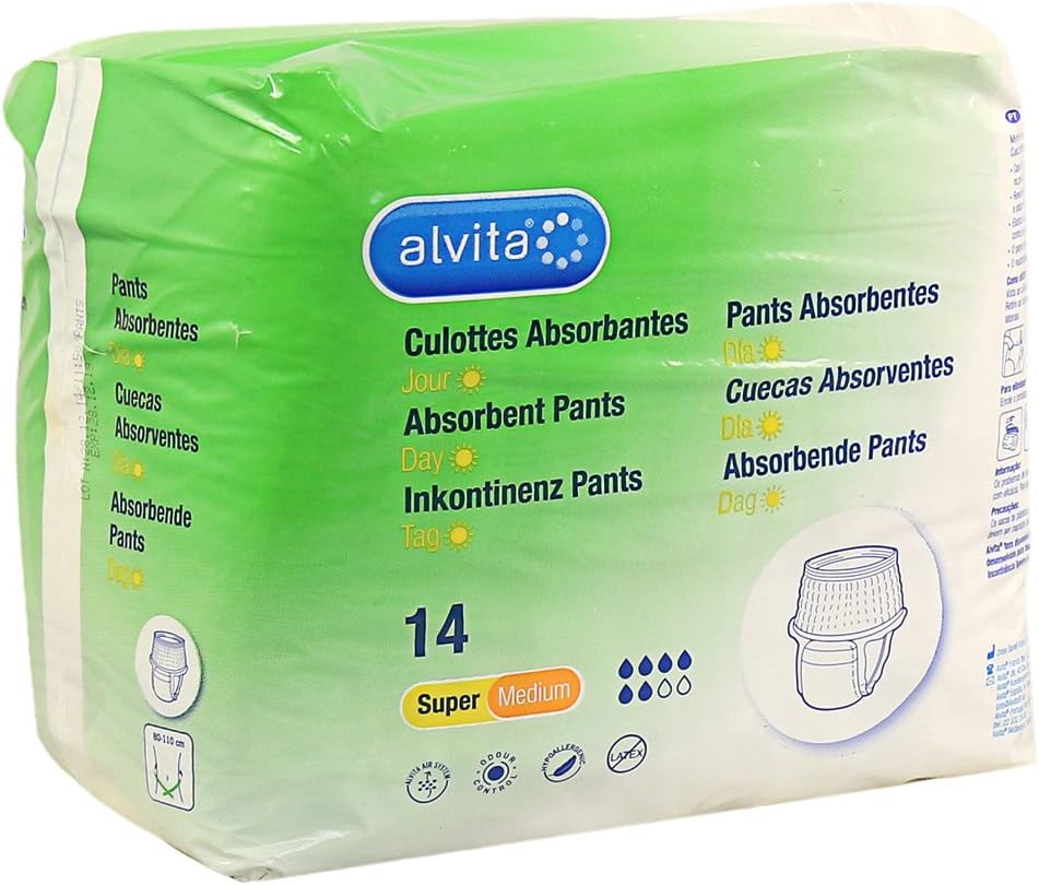Alvita Absorbent Pants Super Medium – 14 Pack