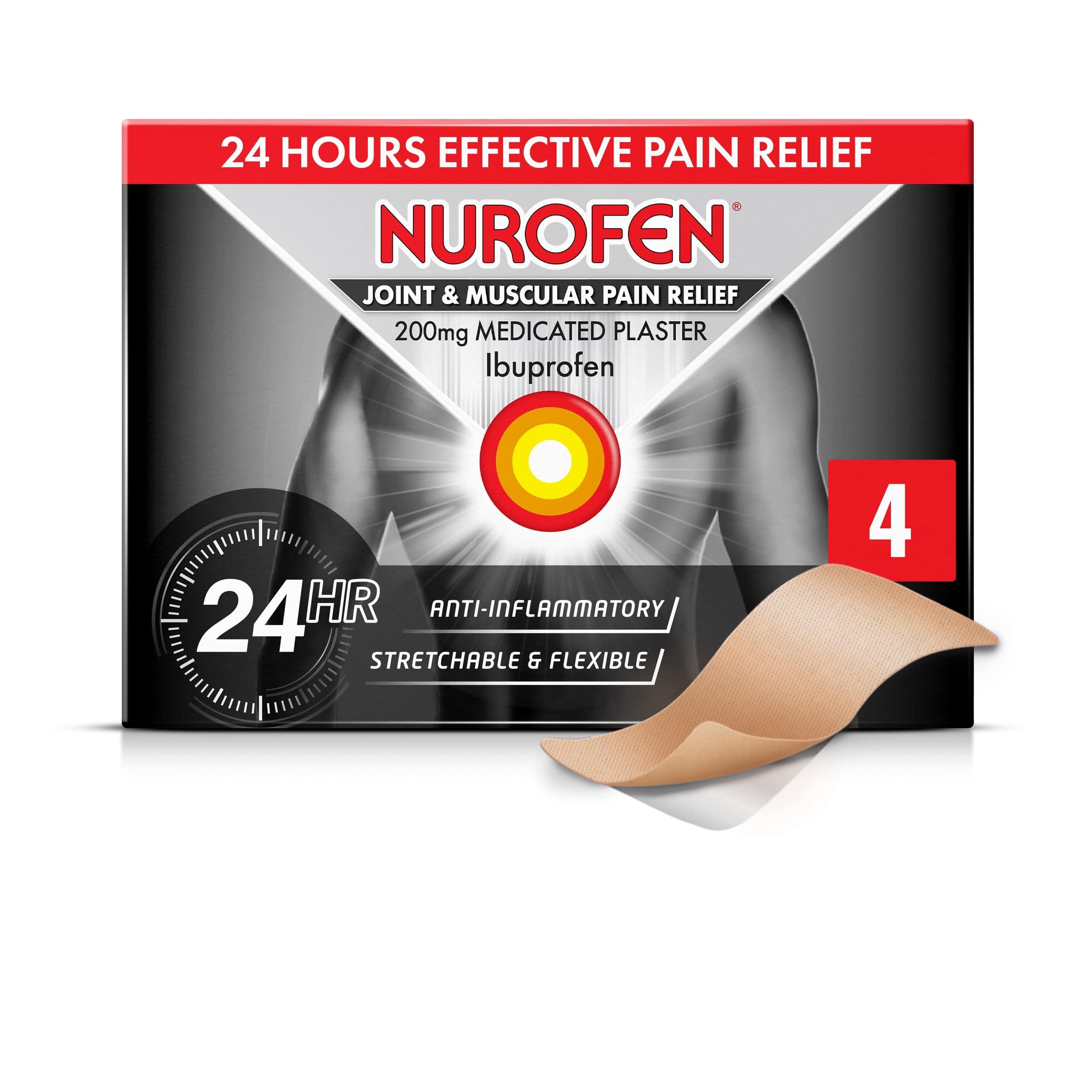 Nurofen Medicated Plasters Joint & Muscular Pain - 4 Pack