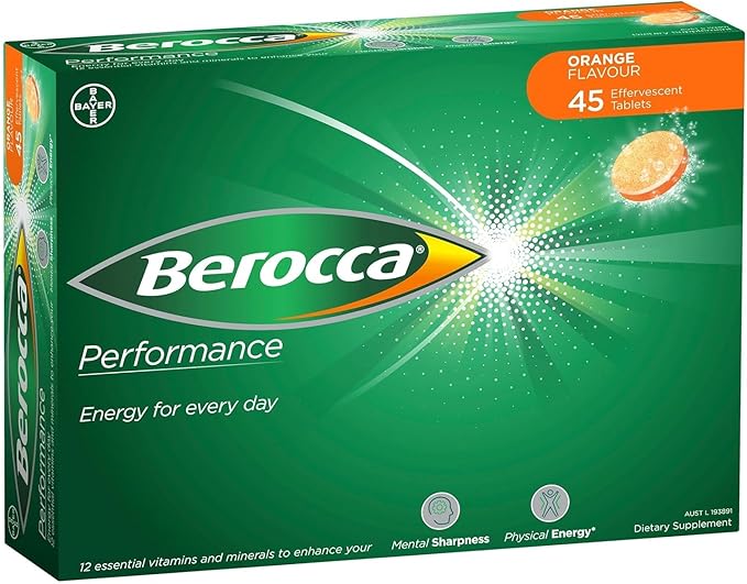 Berocca Orange Effervescent Tablets – 45 Pack
