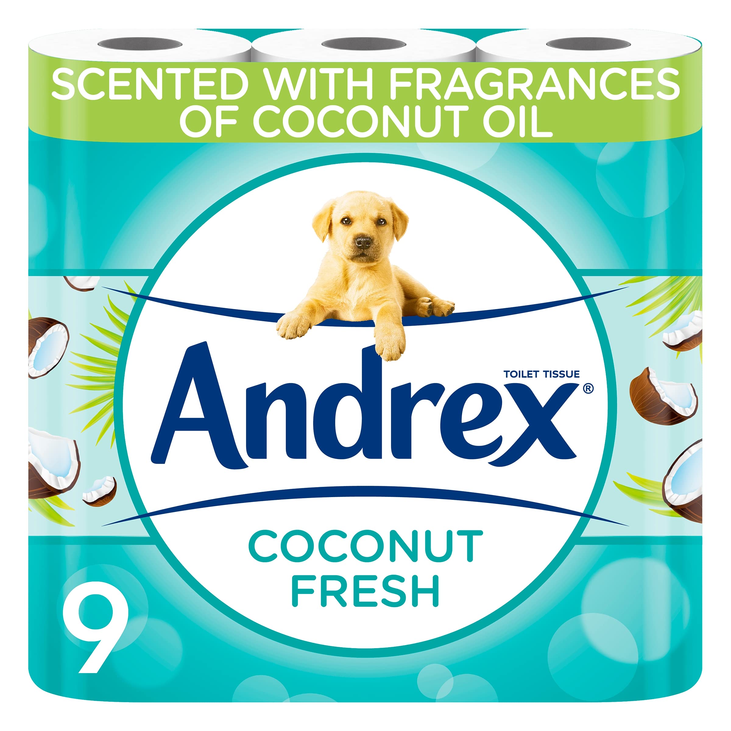 Andrex Coconut Fresh Toilet Rolls – 9 Pack