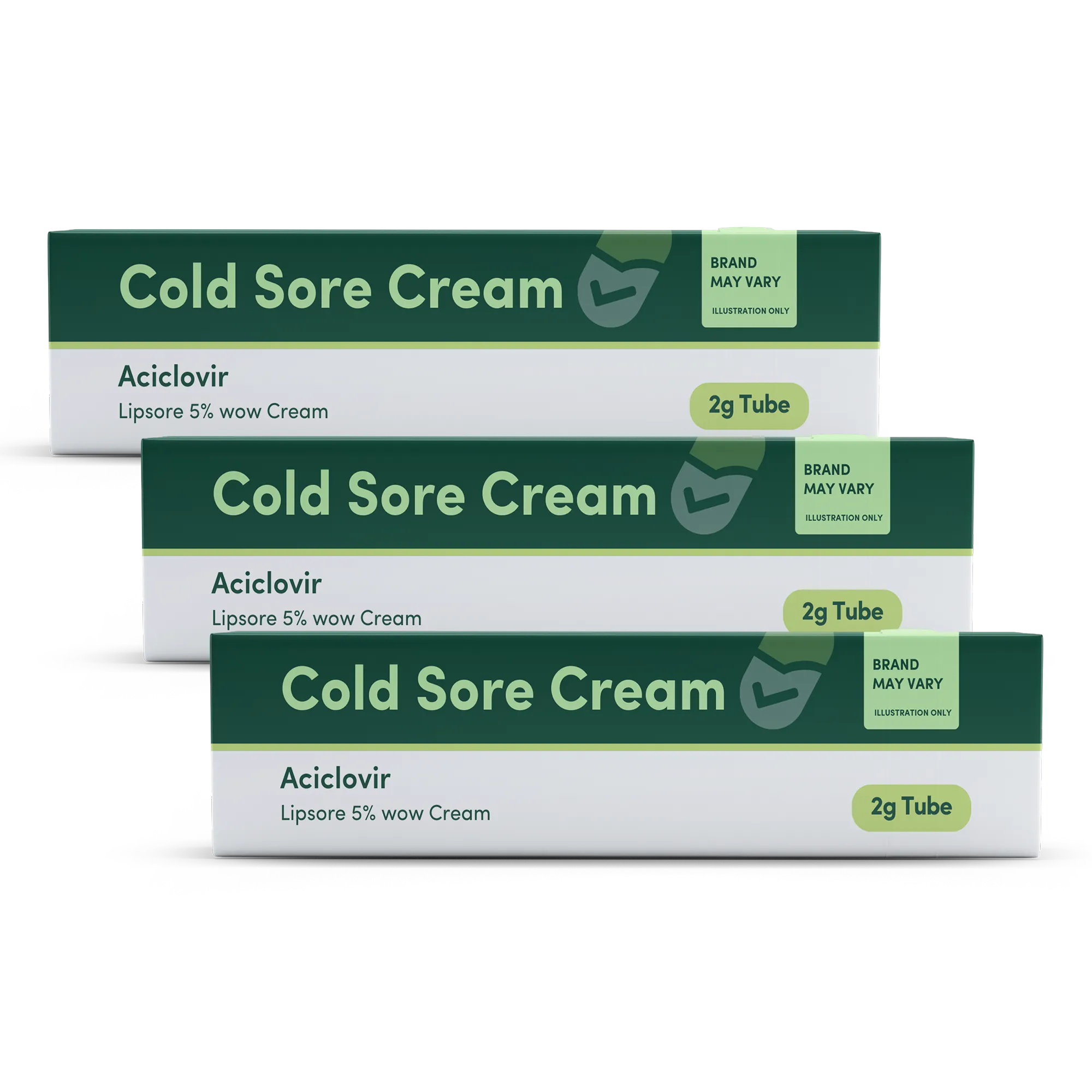 Aciclovir 5% Cream - 2g - 3 Pack