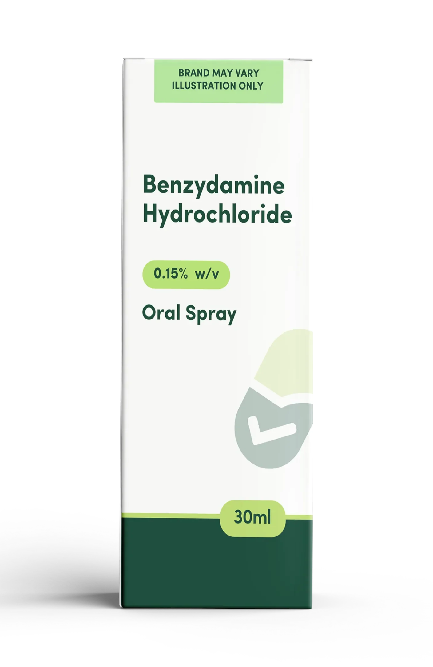 Benzydamine Hydrochloride 0.15% Oral Spray - 30ml