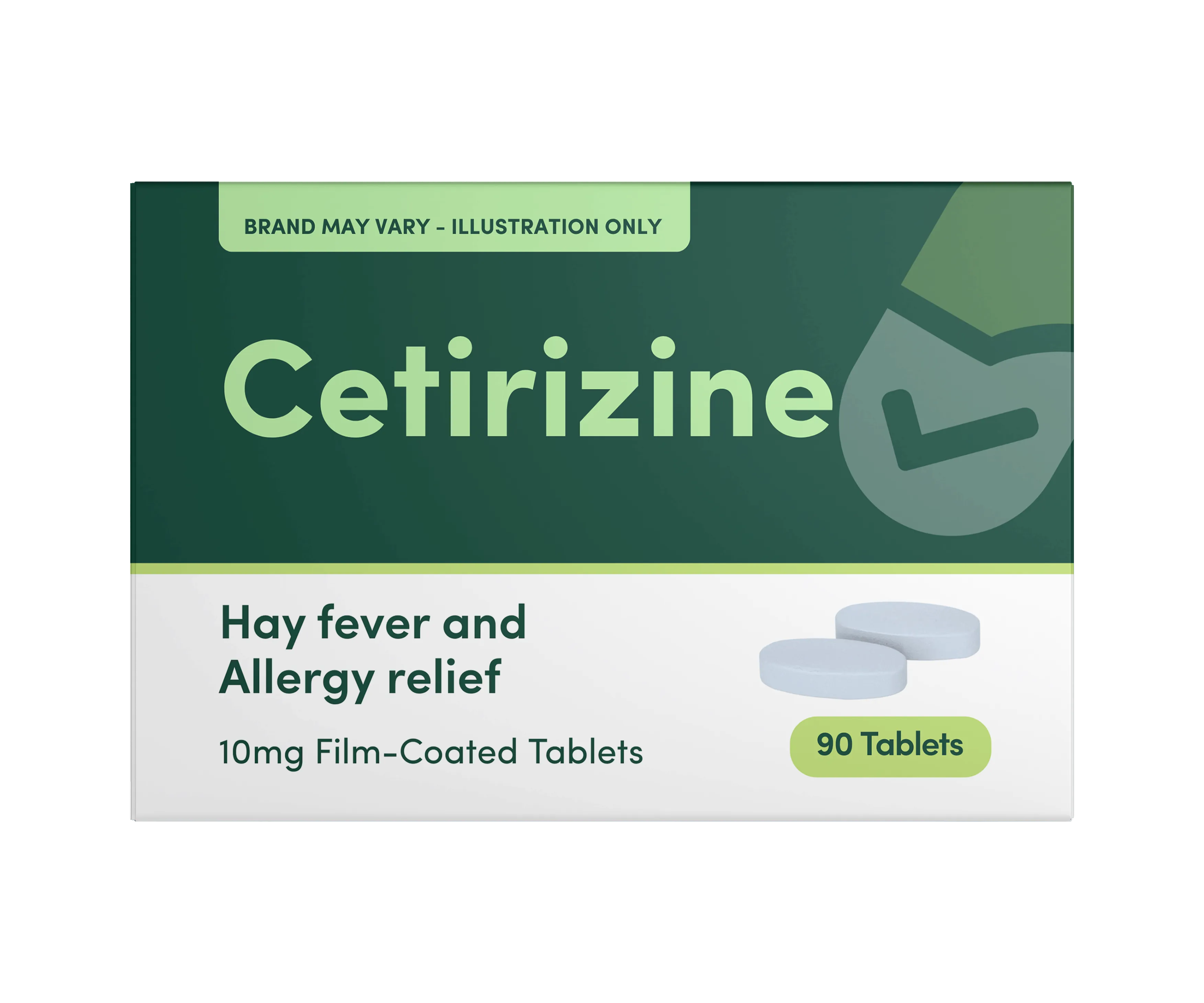 Cetirizine 10mg - 90 Tablets