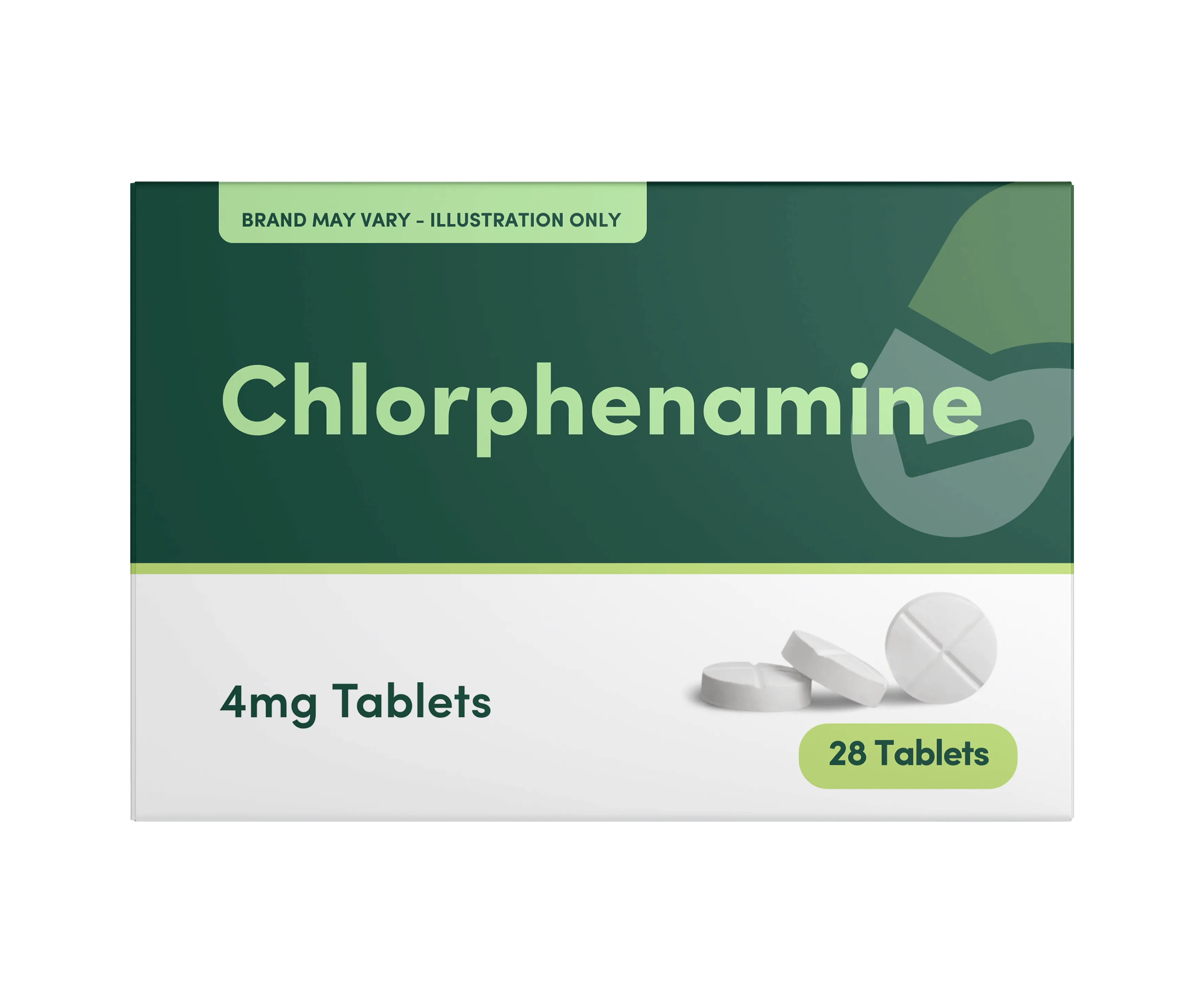 Chlorphenamine 4mg - 28 Tablets