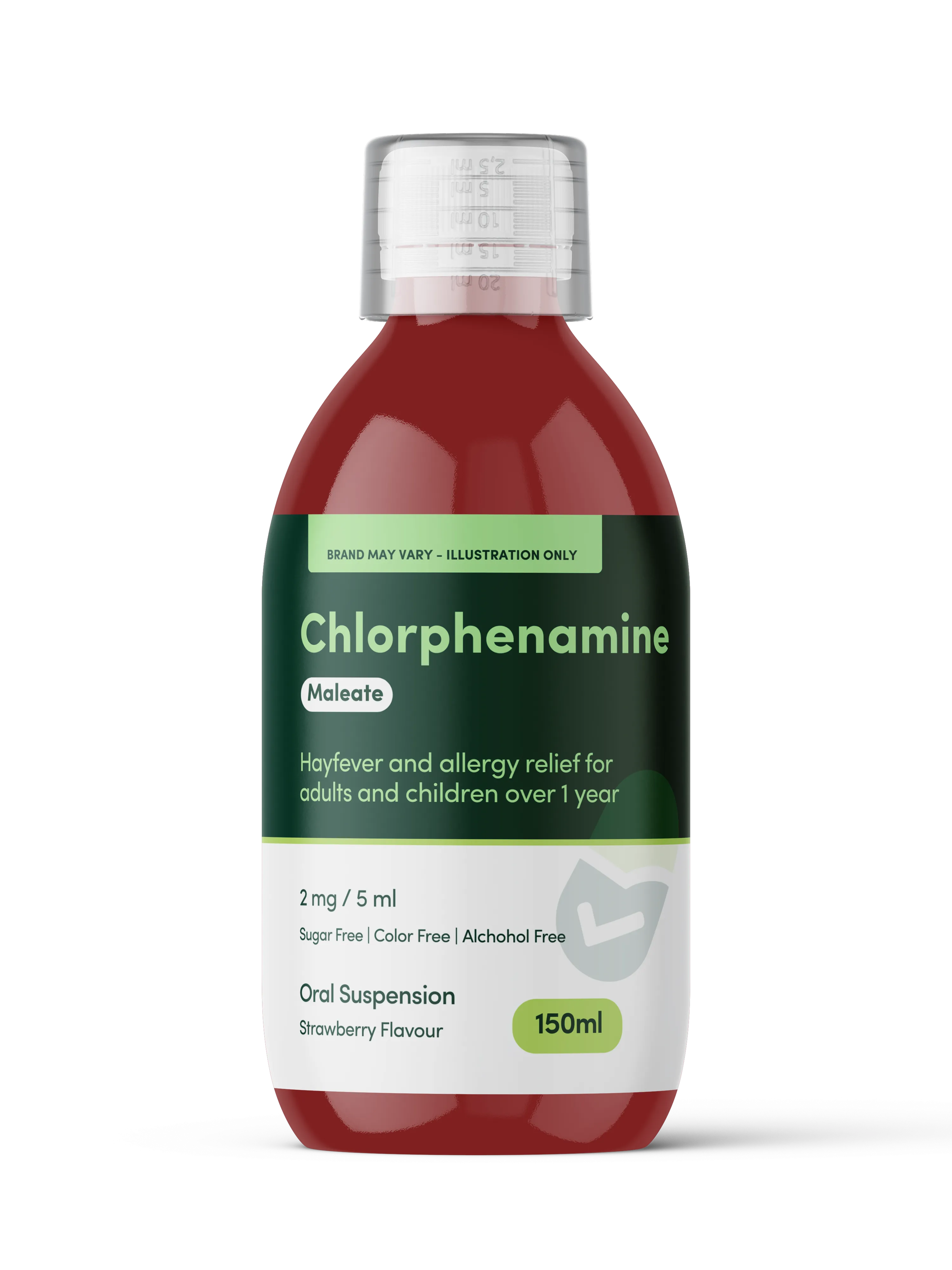 Chlorphenamine Solution 2mg/5ml Sugar Free - 150ml