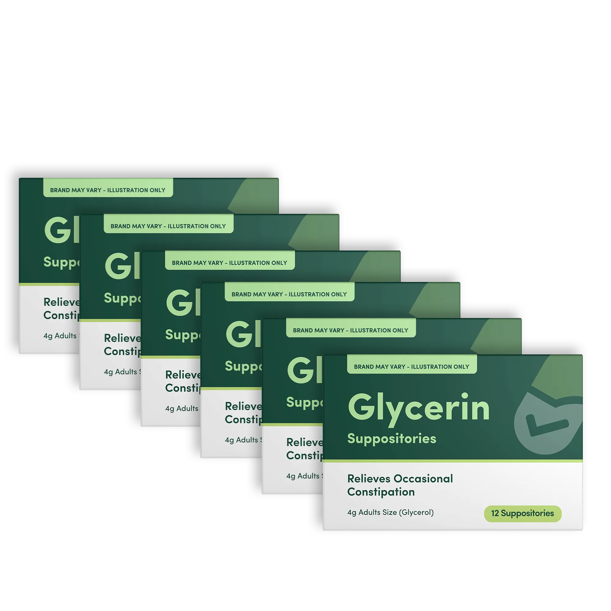 Glycerin 4g For Adults – 12 Suppositories (6 Pack)