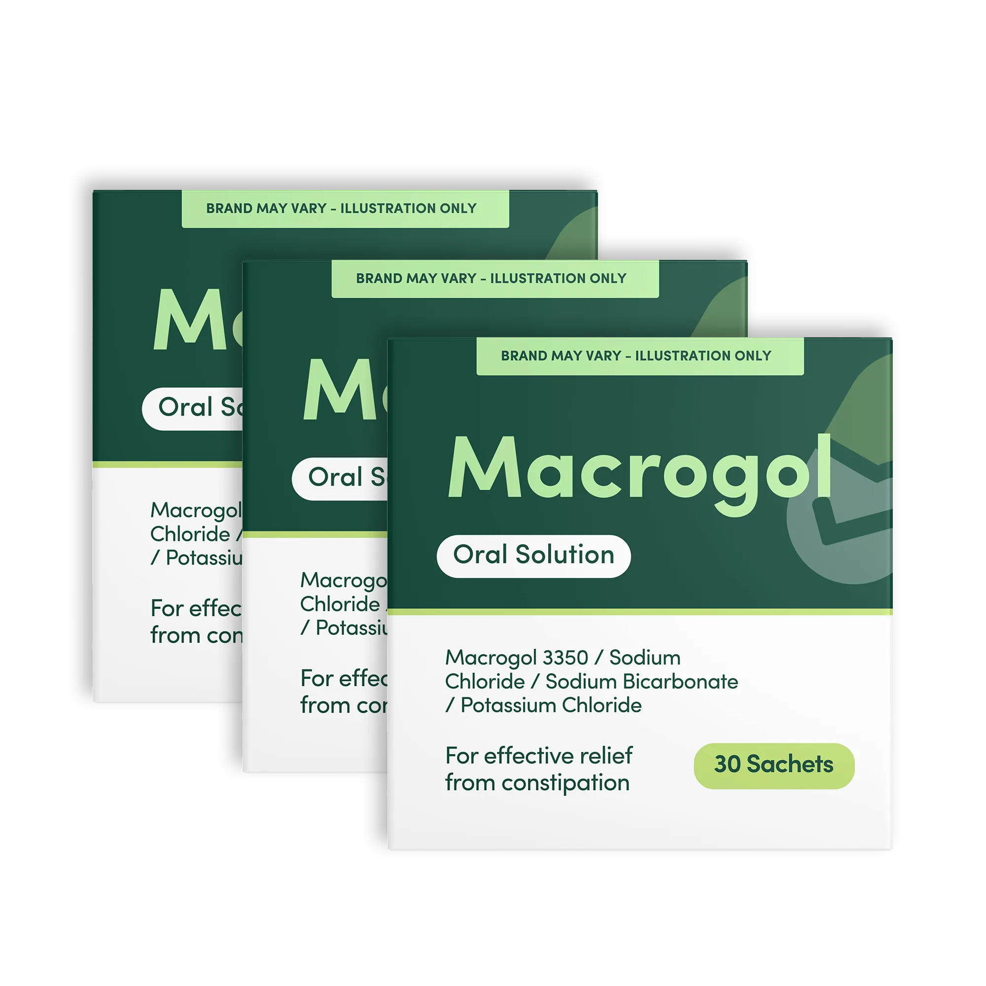Macrogol Oral Solution – 30 Sachets (3 Pack)